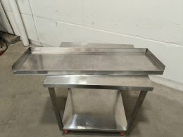 Rvs wandschap 116x36 cm 